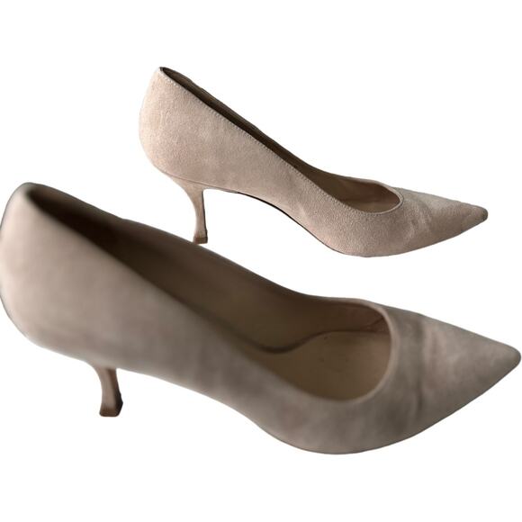 EUC Stuart Weitzman Pointy Toe Leigh Pump Dolce Suede MSRP $395 Size 9 - Picture 4 of 12